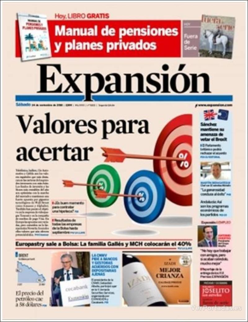 Portada Expansión 2018-11-26