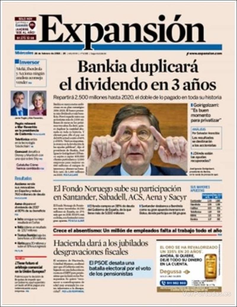 Portada Hola 2018-02-28