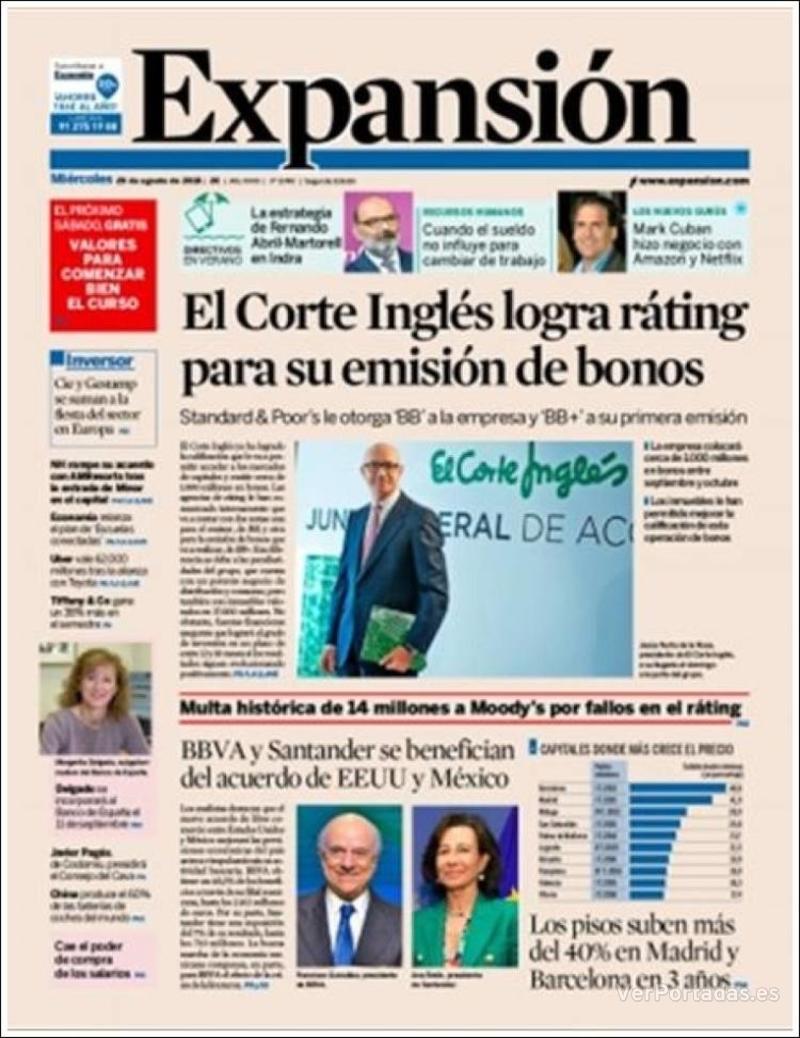 Portada Hola 2018-08-29