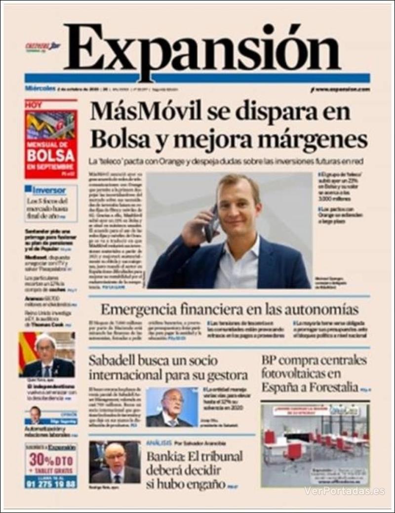 Portada Expansión 2019-10-03