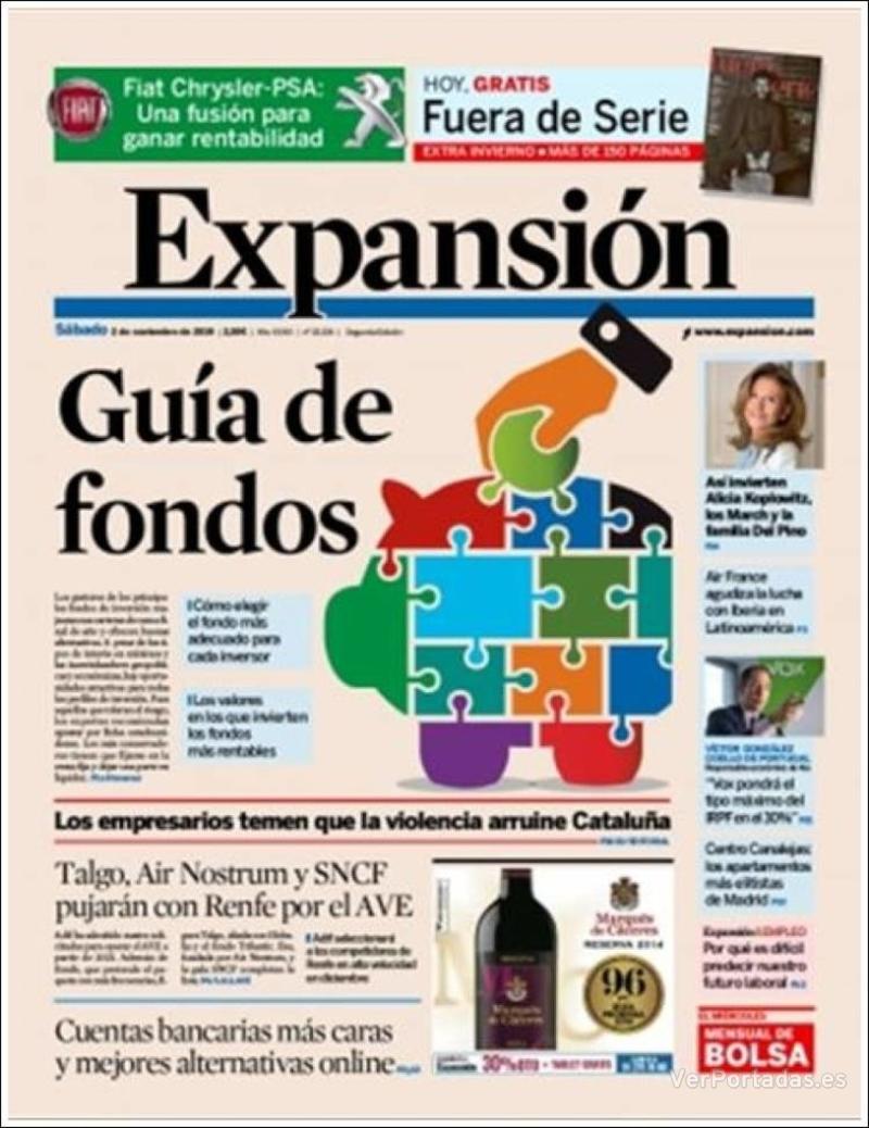 Portada Expansión 2019-11-04