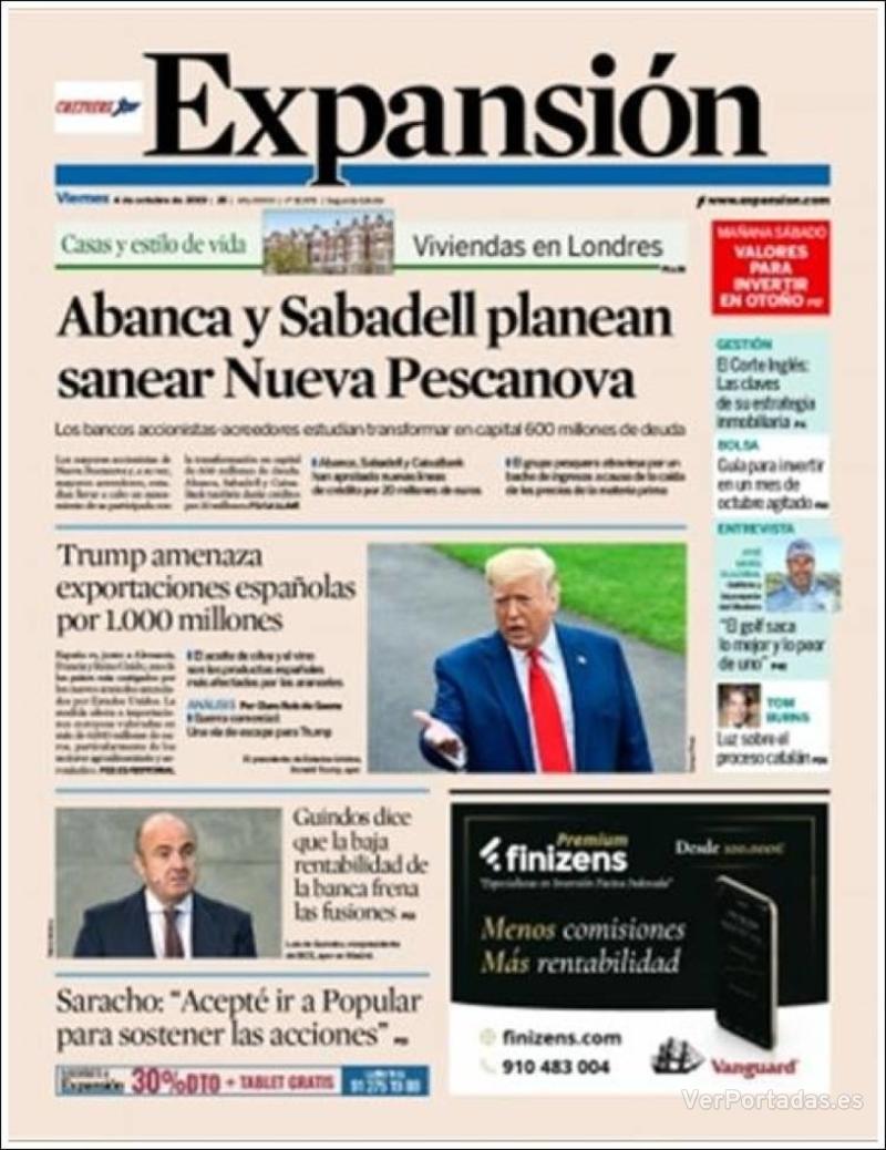 Portada Expansión 2019-10-05