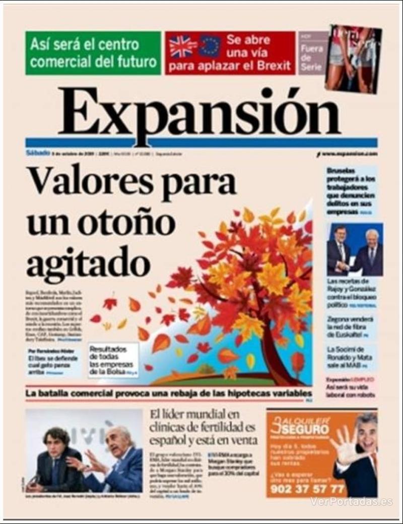 Portada Expansión 2019-10-07