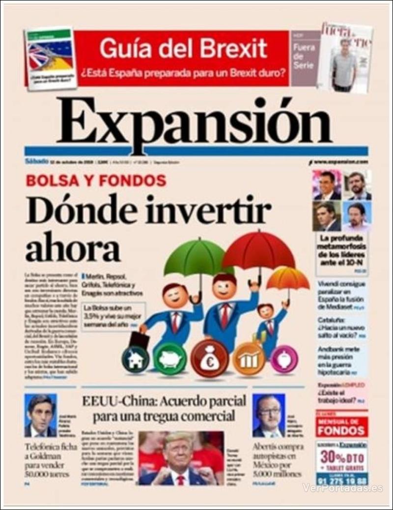 Portada Expansión 2019-10-14