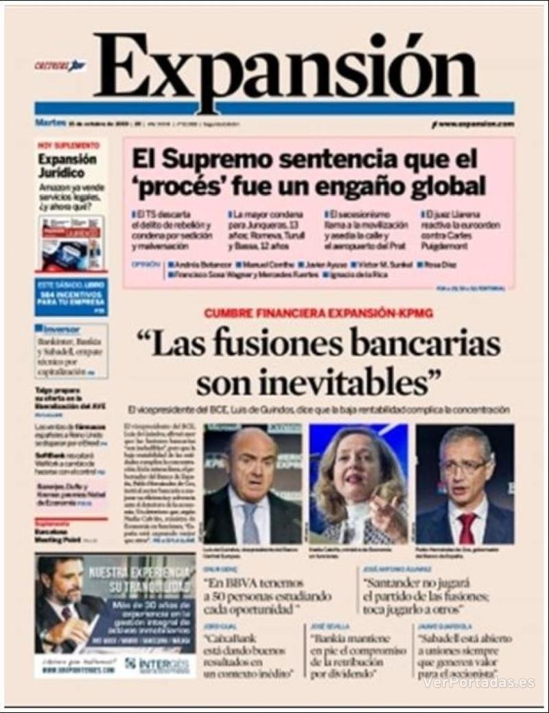 Portada Expansión 2019-10-16