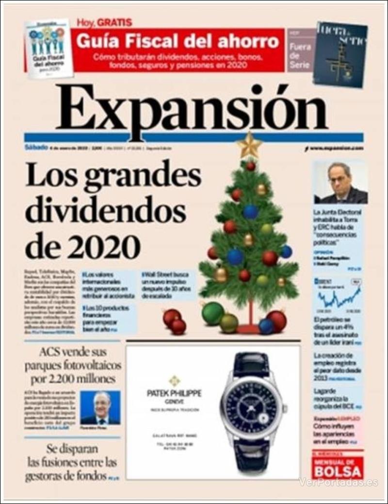 Portada Expansión 2020-01-06