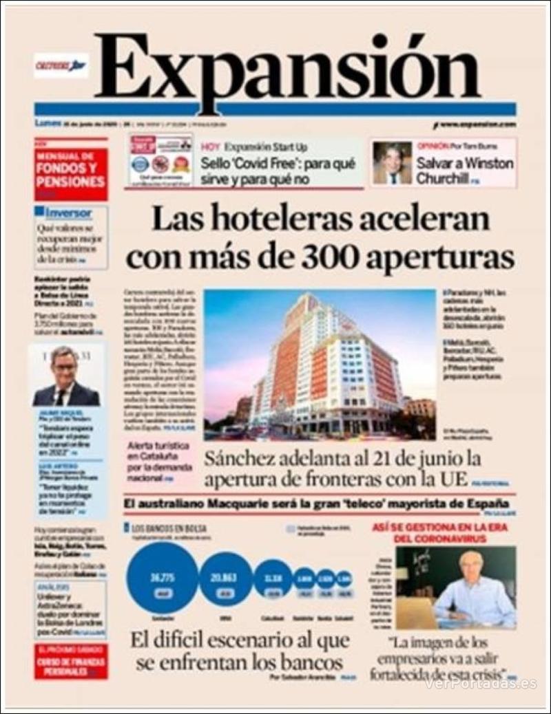 Portada Expansión 2020-06-16