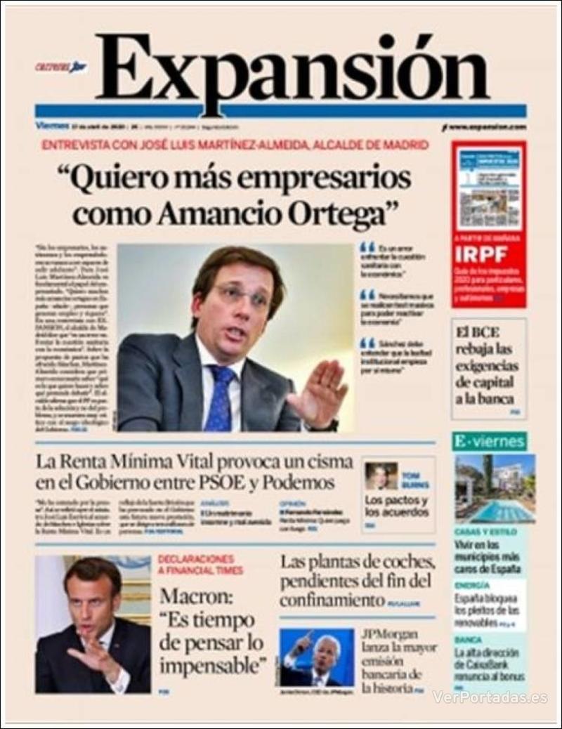 Portada Saber Vivir 2020-04-17