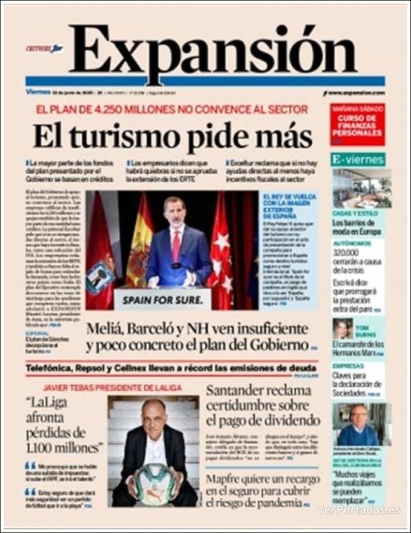 Portada Expansión 2020-06-20