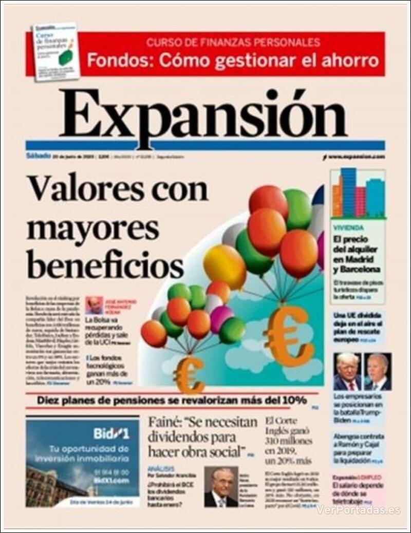 Portada Expansión 2020-06-22