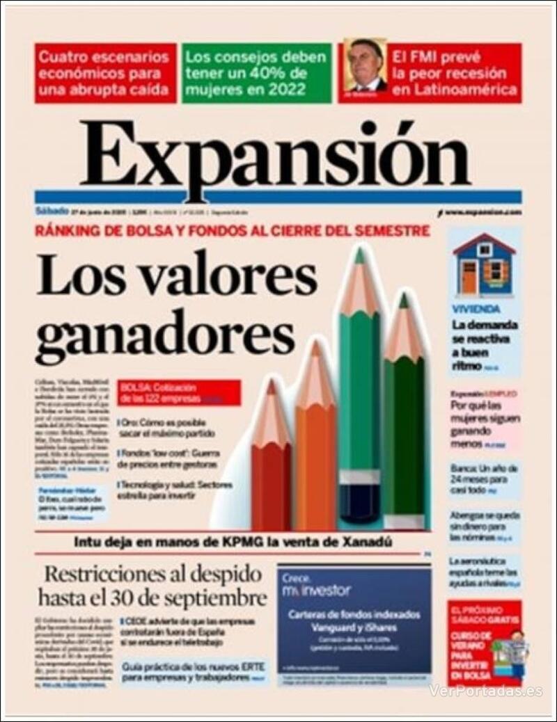 Portada Expansión 2020-06-29