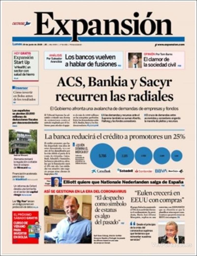 Portada Expansión 2020-06-30