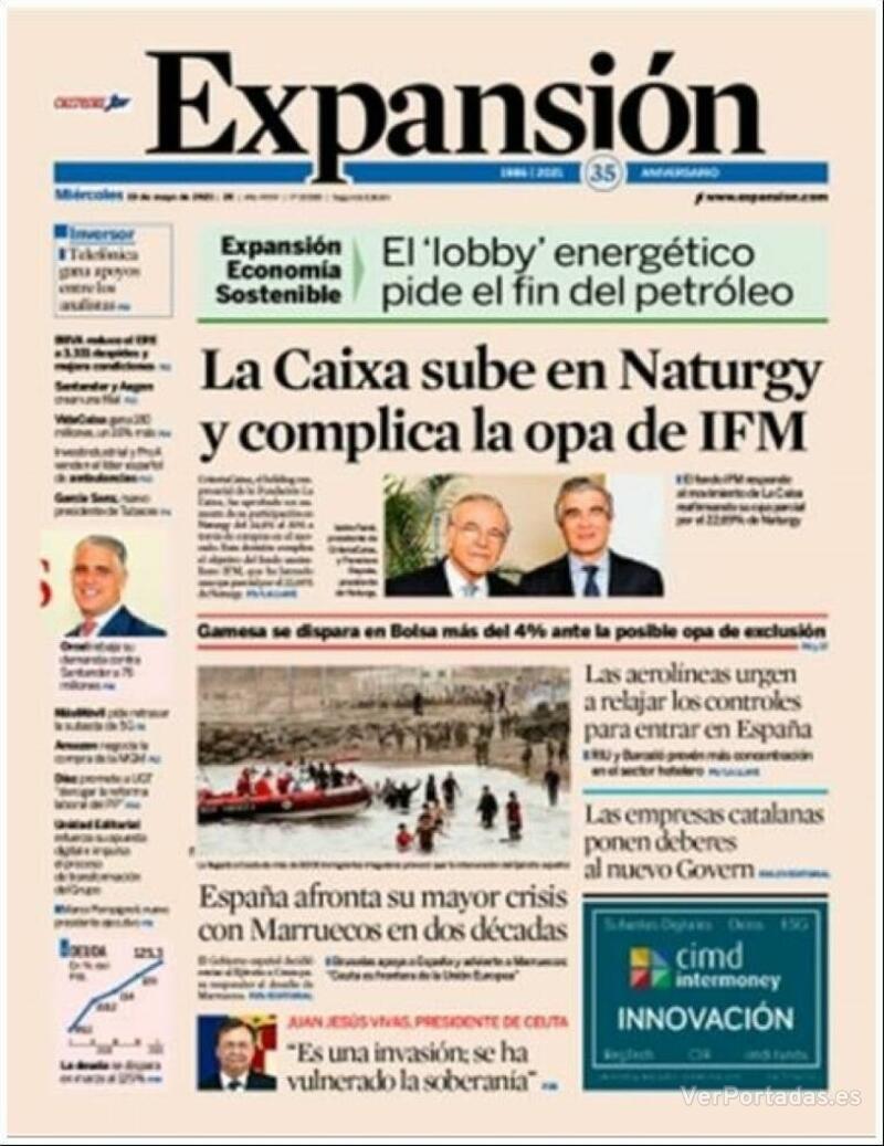 Portada Expansión 2021-05-20