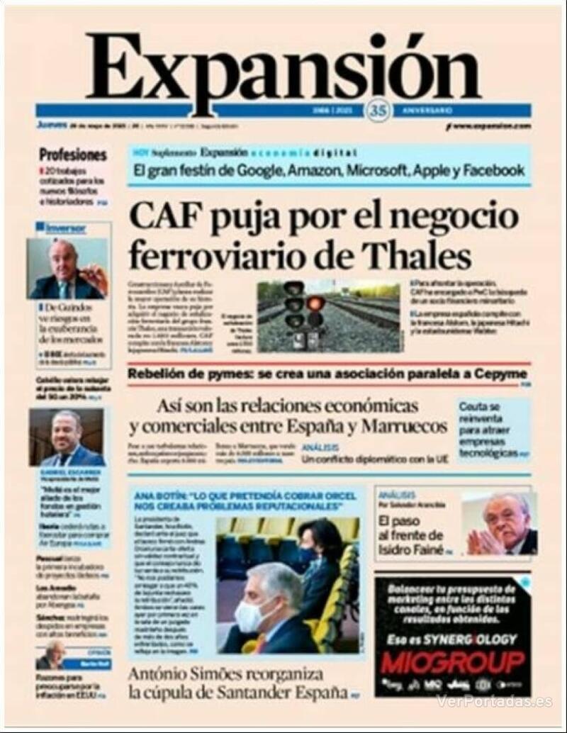 Portada Expansión 2021-05-21