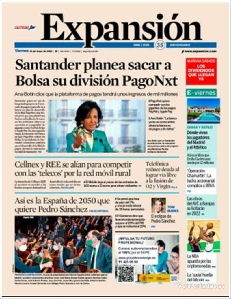 Portada Expansión 2021-05-22