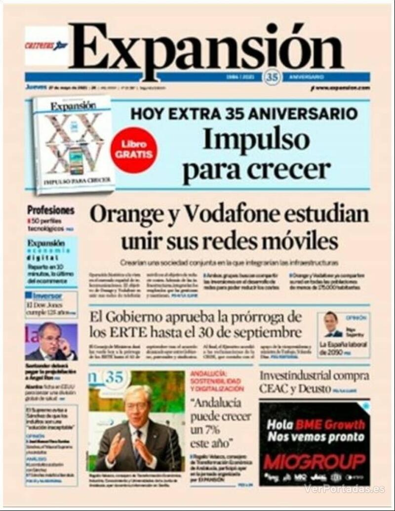 Portada Expansión 2021-05-28