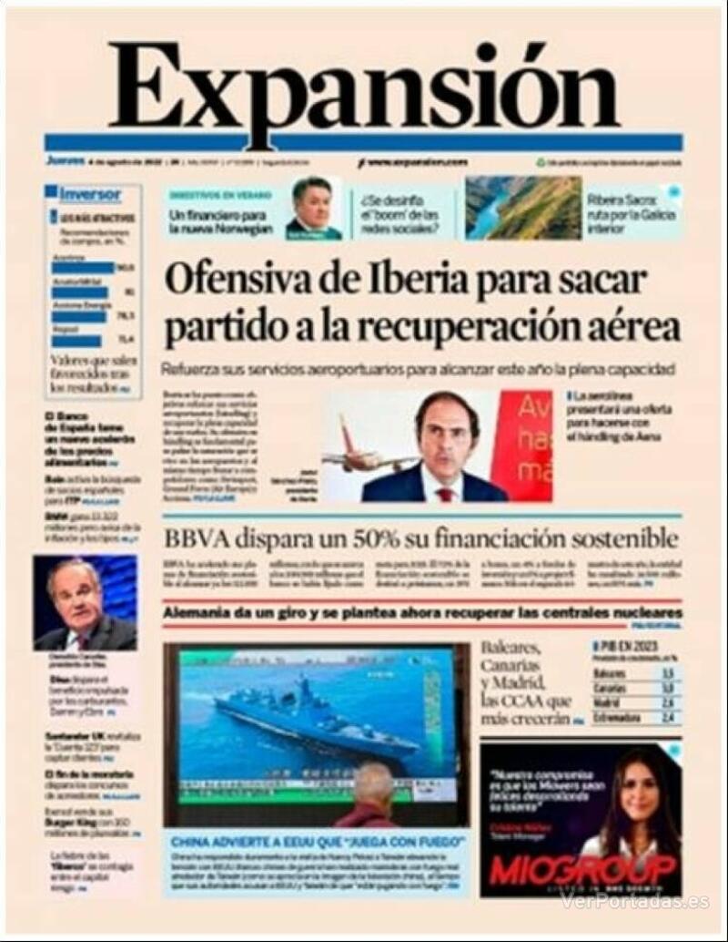 Portada Expansión 2022-08-05