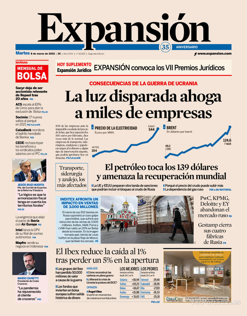 Portada Expansión 2022-03-09