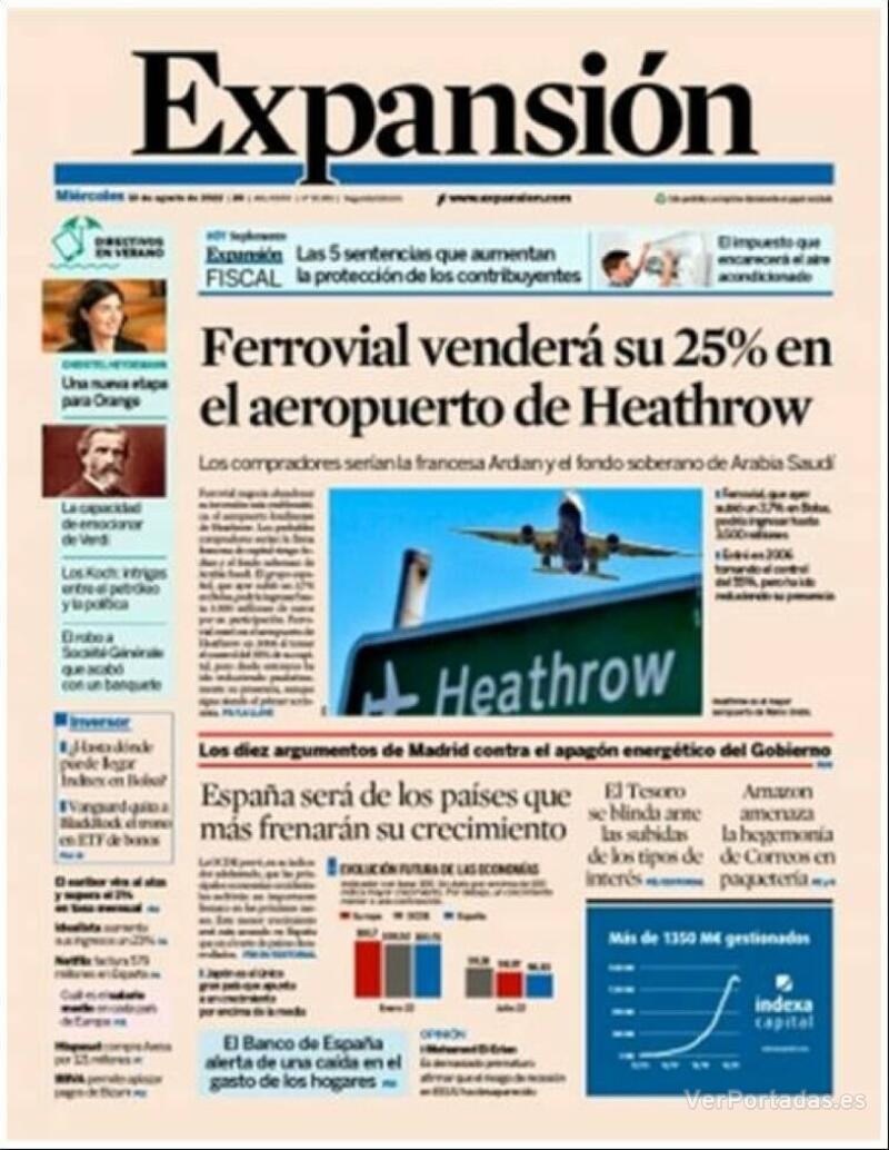 Portada Expansión 2022-08-11