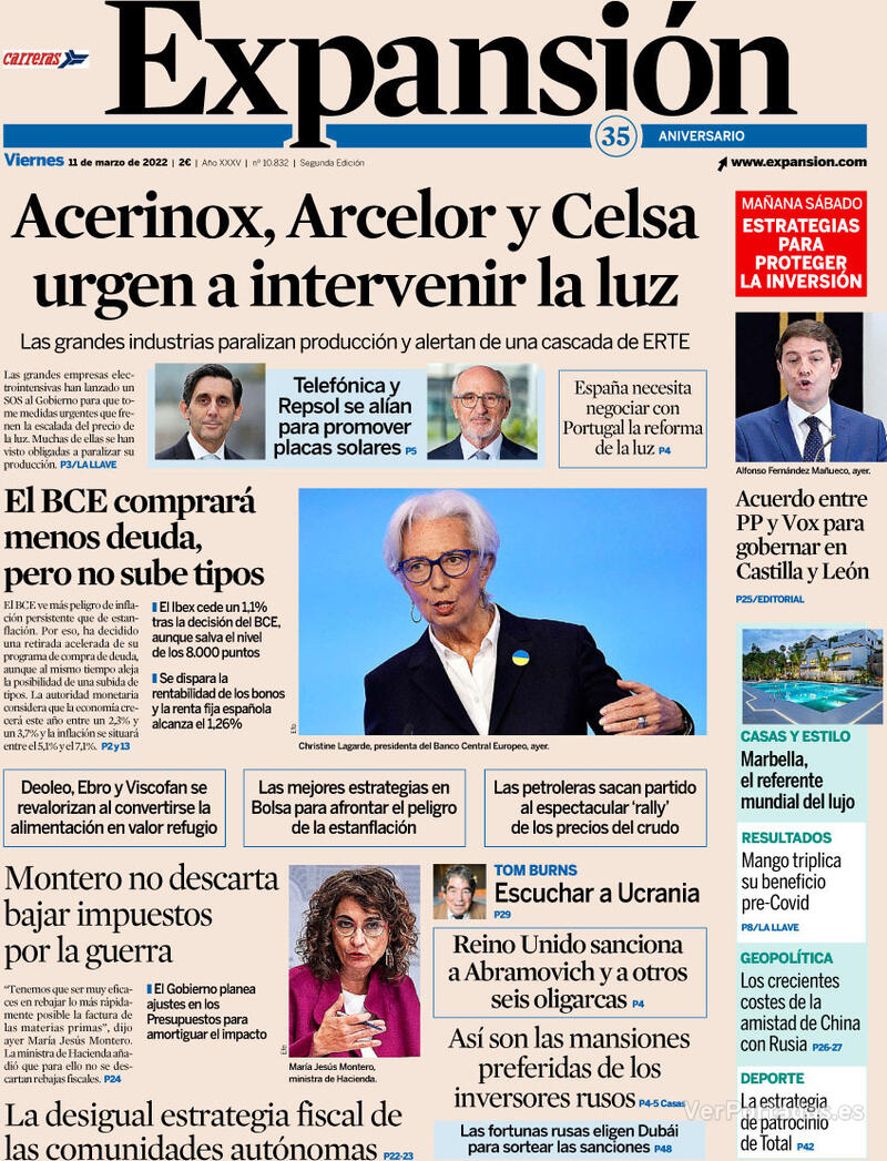 Portada Expansión 2022-03-12