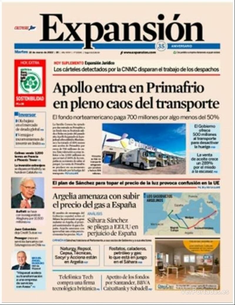 Portada Expansión 2022-03-23