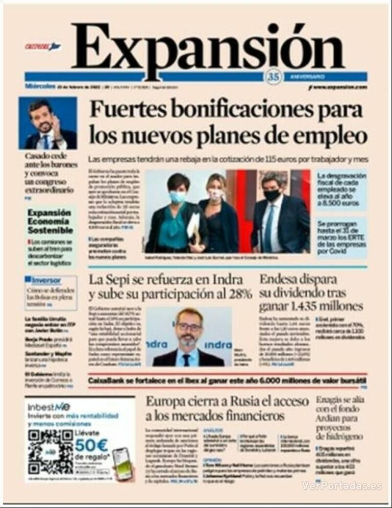 Portada Expansión 2022-02-24