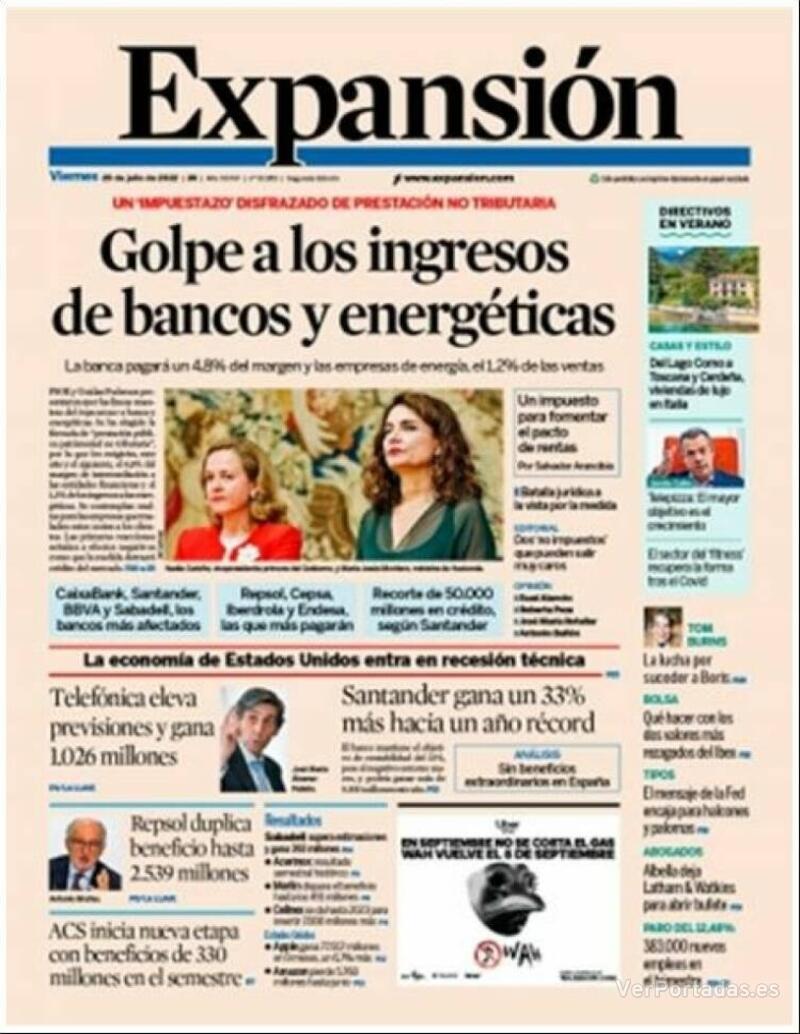 Portada Expansión 2022-07-30