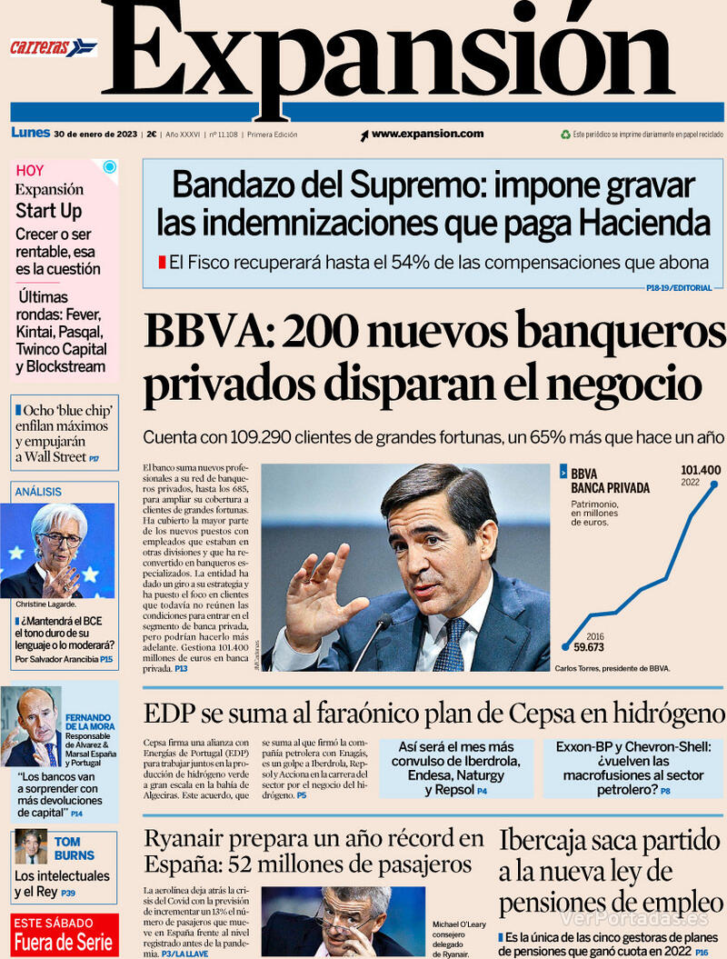 Portada Expansión 2023-01-31