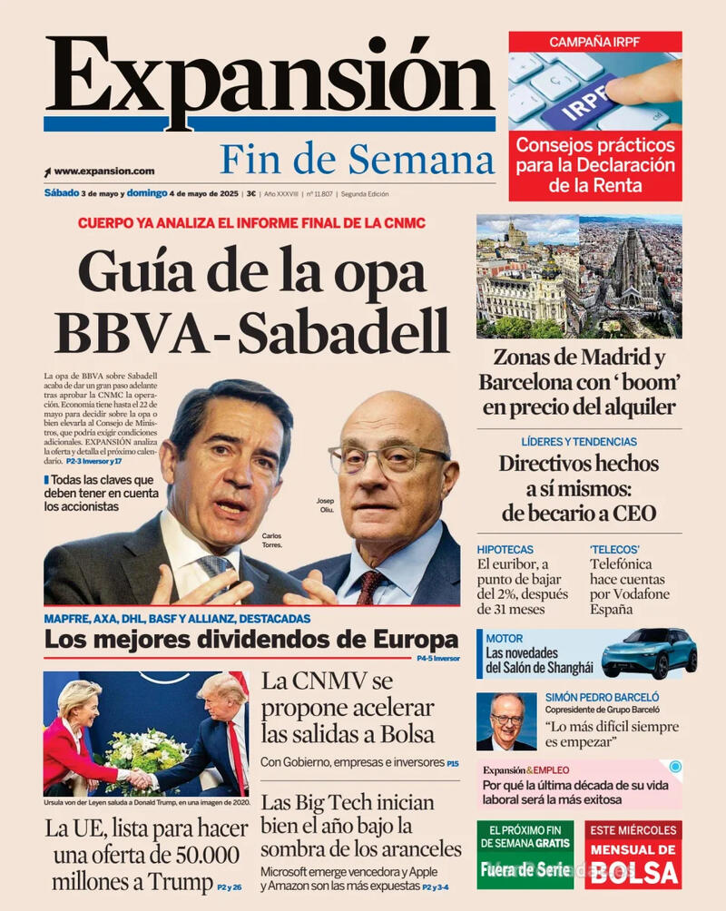 Portada El Economista 2025-05-03