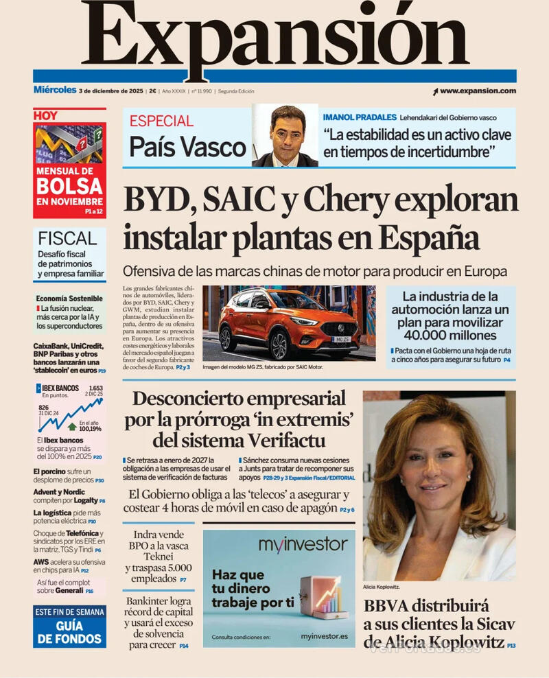 Portada Hola 2025-12-03
