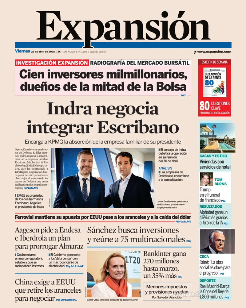 Portada El Economista 2025-04-25