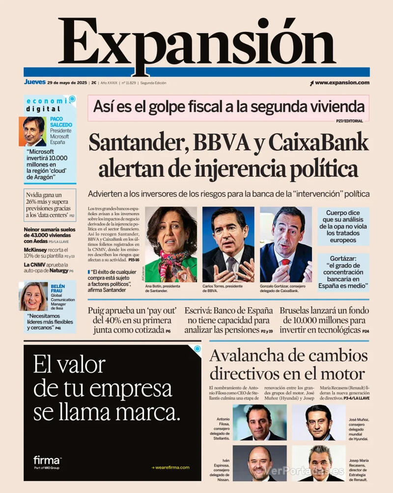 Portada El Economista 2025-05-29