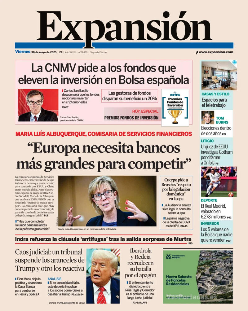Portada El Economista 2025-05-30