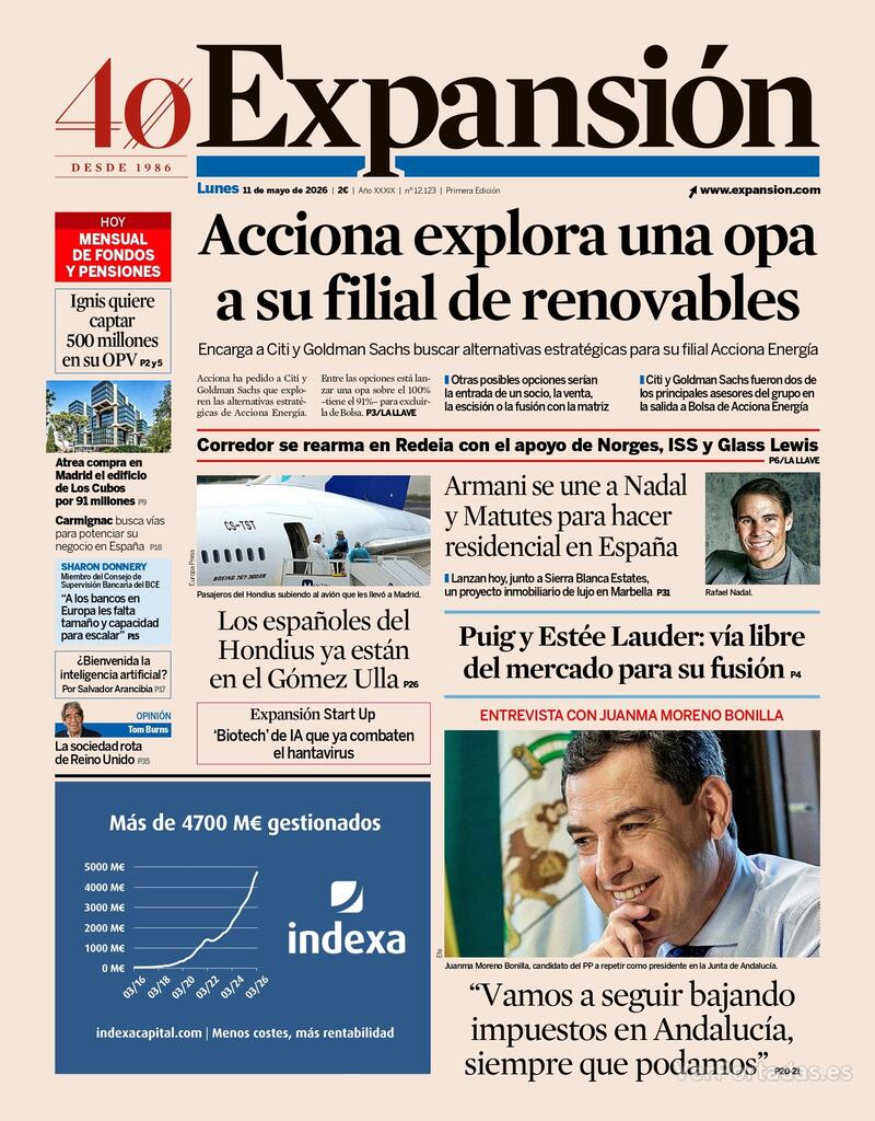 Portada El Economista 2026-05-11