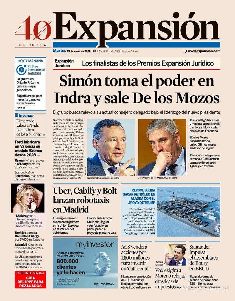 Portada Saber Vivir 2026-05-19