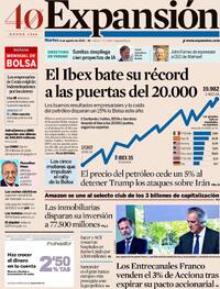 Portada periódico Expansión
