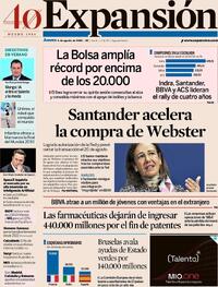 Portada periódico Expansión
