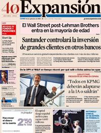 Portada Expansión 2026-09-14
