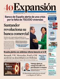 Portada periódico Expansión Portada periódico Expansión