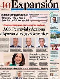 Portada Expansión 2026-08-21