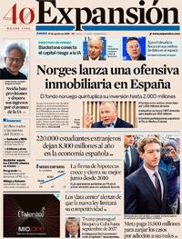 Portada Expansión 2026-08-27