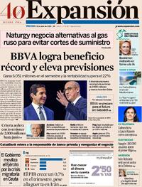 Portada periódico Expansión
