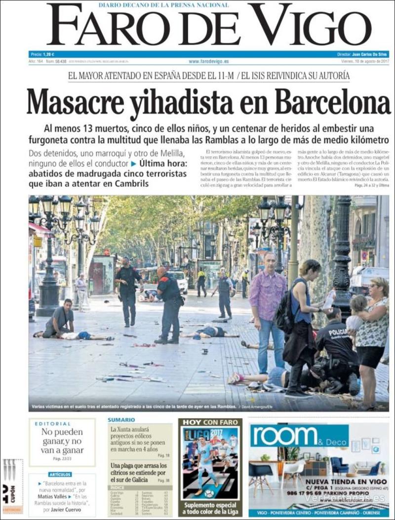 Portada El Diario Vasco 2017-08-18
