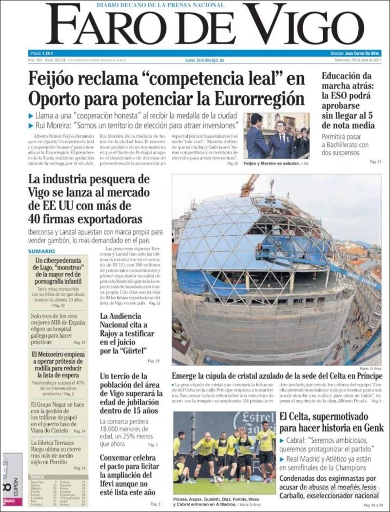 Portada El Diario Vasco 2017-04-19
