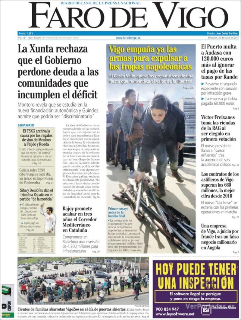 Portada El Diario Vasco 2017-03-29