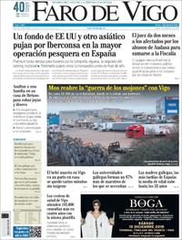 Portada Faro de Vigo 2018-12-13
