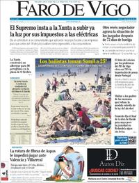 Portada Faro de Vigo 2018-04-19
