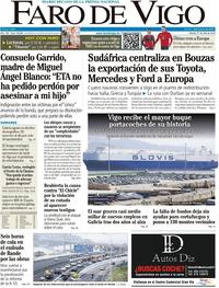 Portada Faro de Vigo 2018-04-21