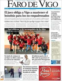 Portada Faro de Vigo 2018-04-26