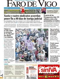 Portada Faro de Vigo 2018-04-27